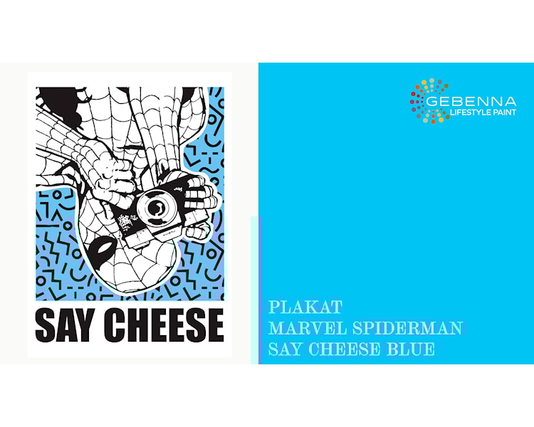 Plakat Marvel Spider Man Say Cheese Blue